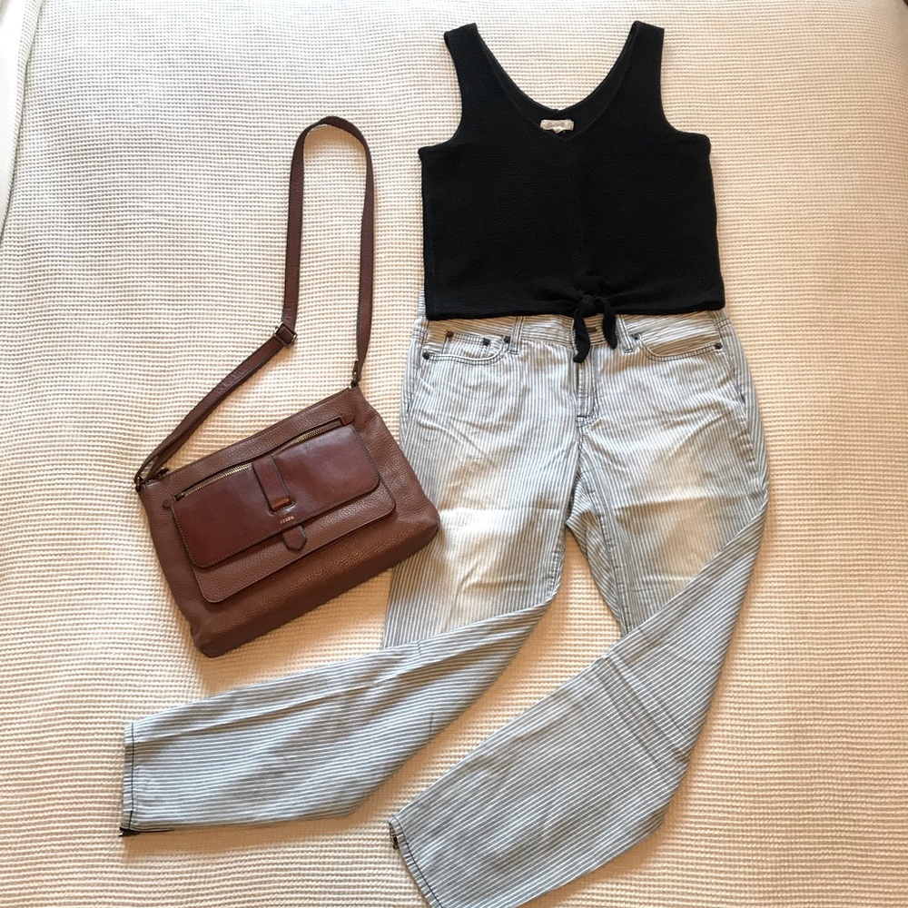 J. Crew Pinstriped jeans